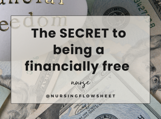 What it means to be a financially free nurse