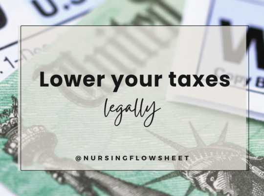 How to lower taxes for nurses