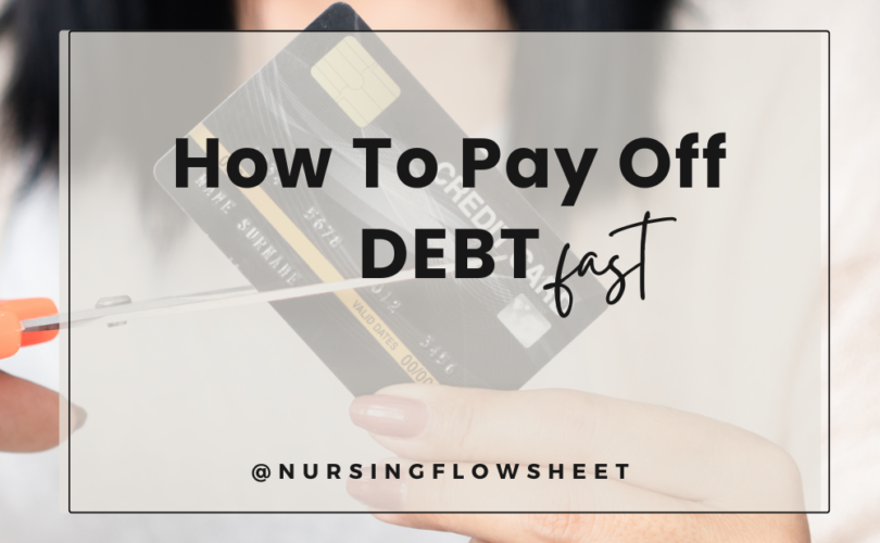 payoff debt fast as a nurse