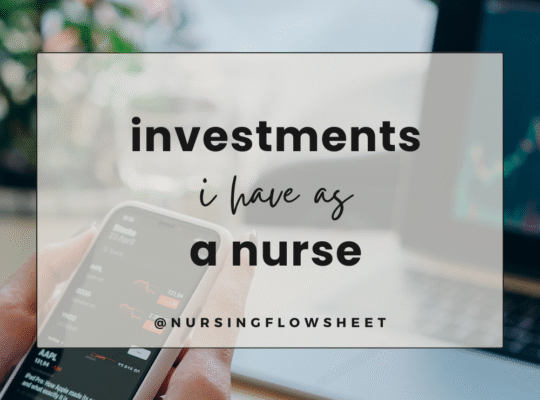 my investments as a nurse i have to achieve financial freedom