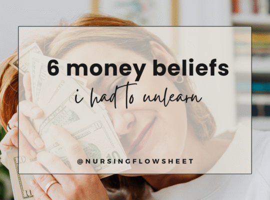 money mindset for nurses