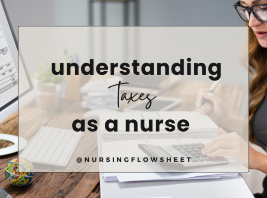 Understanding taxes for nurses