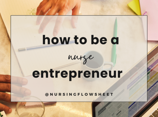 how to be a nurse entrepreneur