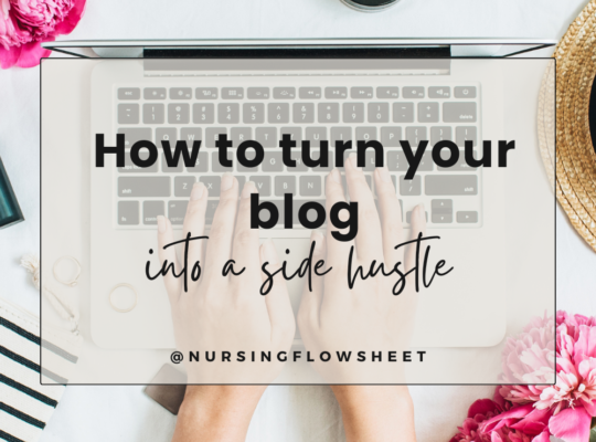 nurse side hustle blog